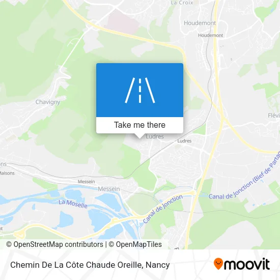 Chemin De La Côte Chaude Oreille map