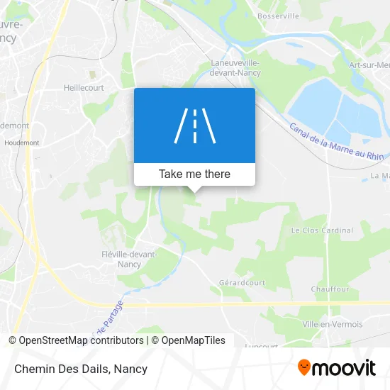 Chemin Des Dails map