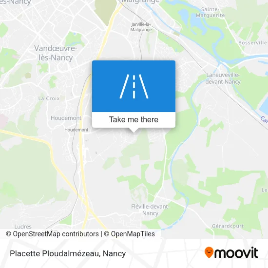 Placette Ploudalmézeau map