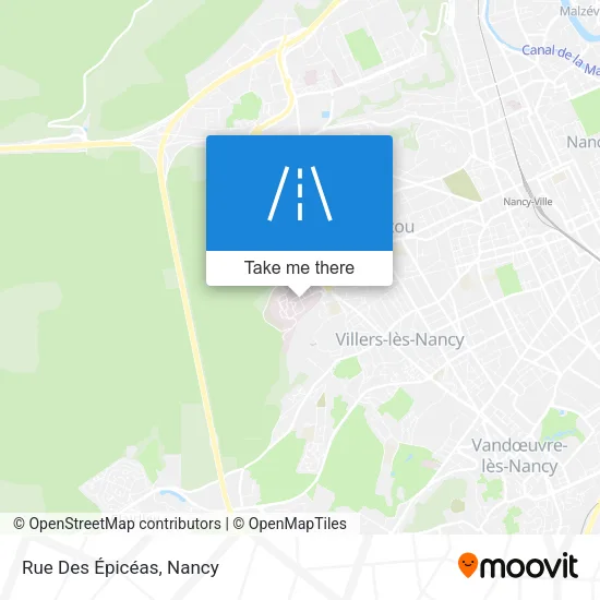Rue Des Épicéas map