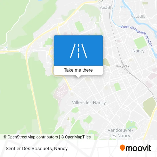 Sentier Des Bosquets map