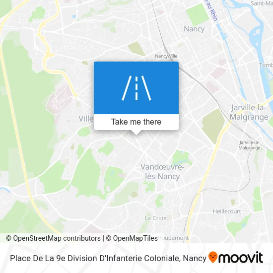 Place De La 9e Division D'Infanterie Coloniale map