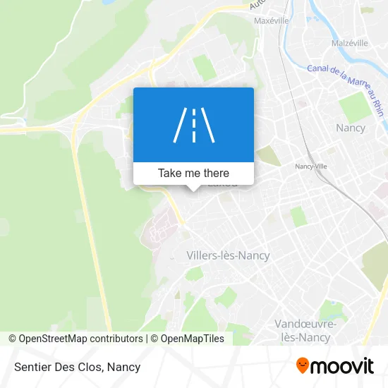 Sentier Des Clos map