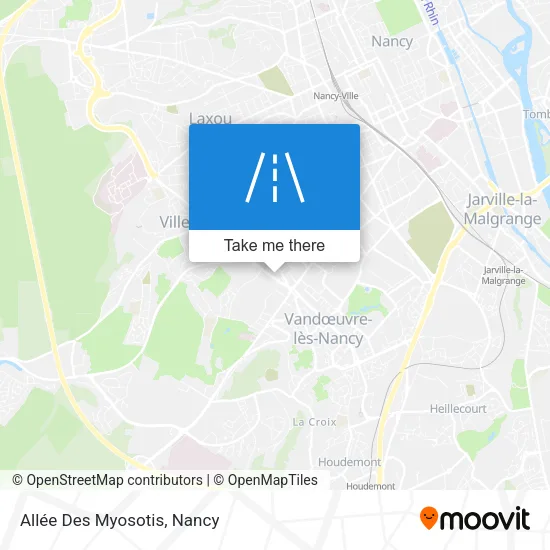 Allée Des Myosotis map
