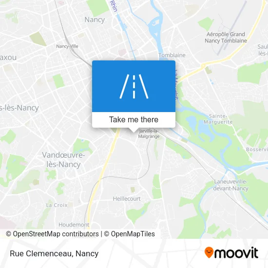 Rue Clemenceau map