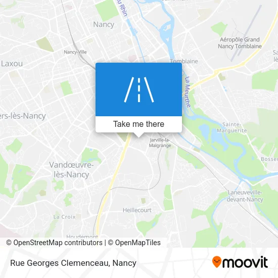 Rue Georges Clemenceau map
