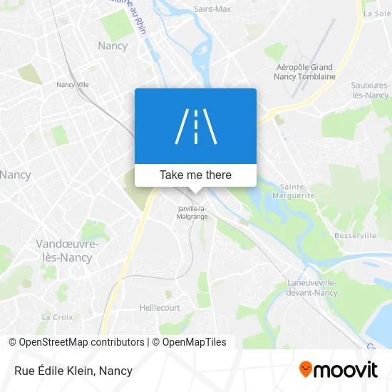 Rue Édile Klein map