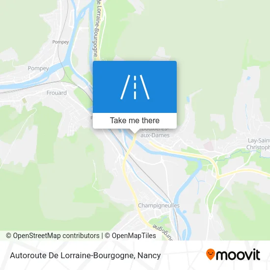 Autoroute De Lorraine-Bourgogne map