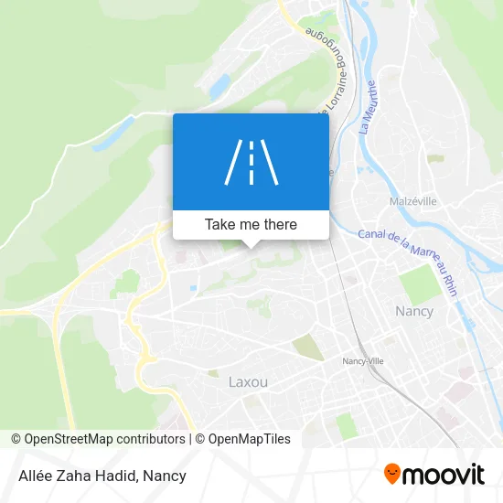 Allée Zaha Hadid map