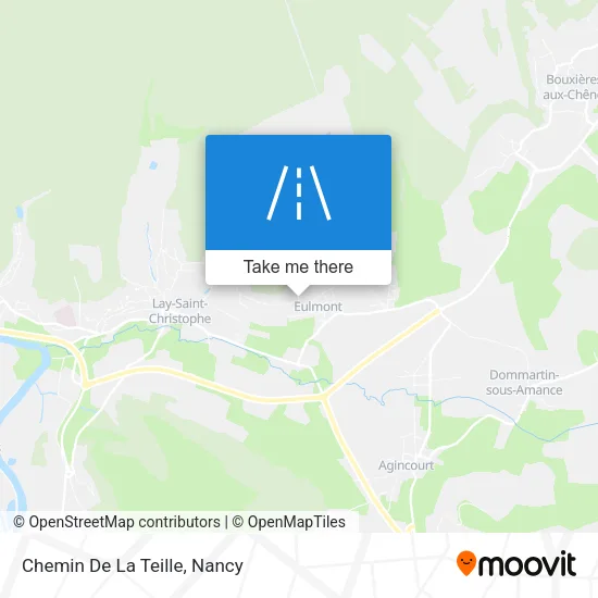 Chemin De La Teille map