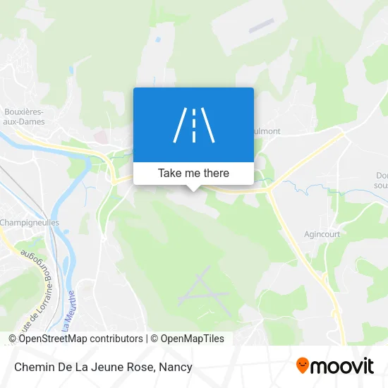 Chemin De La Jeune Rose map