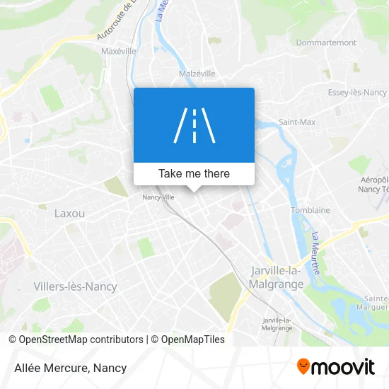 Allée Mercure map