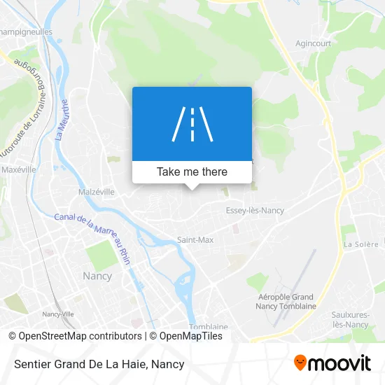 Sentier Grand De La Haie map