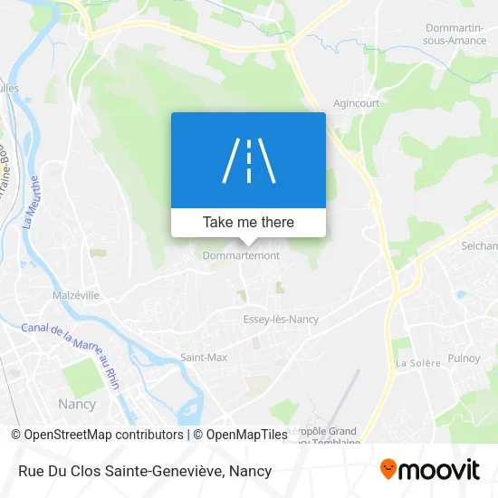 Rue Du Clos Sainte-Geneviève map