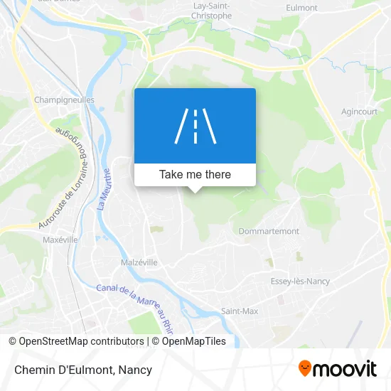Chemin D'Eulmont map