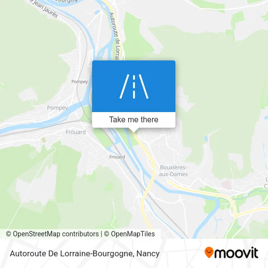 Autoroute De Lorraine-Bourgogne map