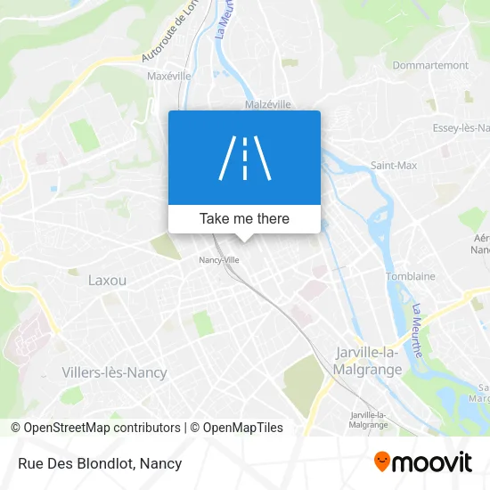 Rue Des Blondlot map
