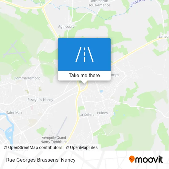 Rue Georges Brassens map