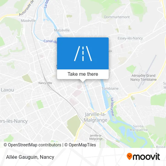 Allée Gauguin map