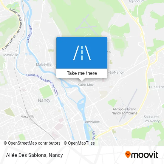 Allée Des Sablons map