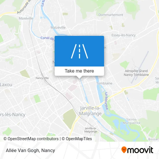 Allée Van Gogh map