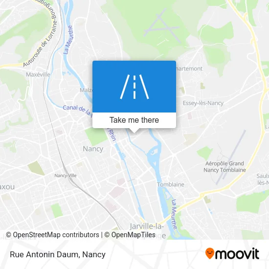 Rue Antonin Daum map