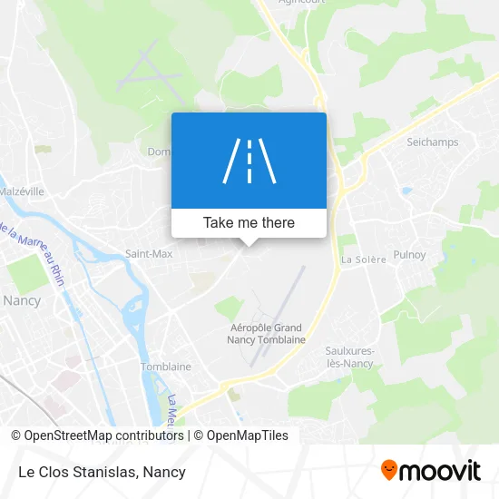 Le Clos Stanislas map