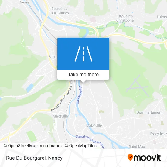 Rue Du Bourgarel map