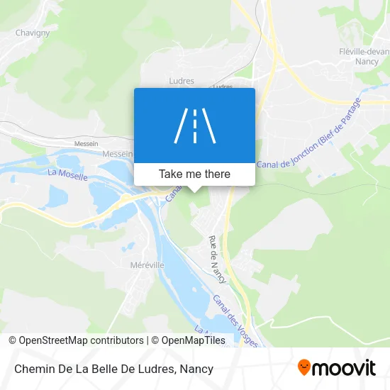 Chemin De La Belle De Ludres map