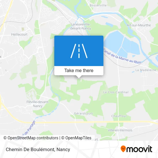Chemin De Boulémont map