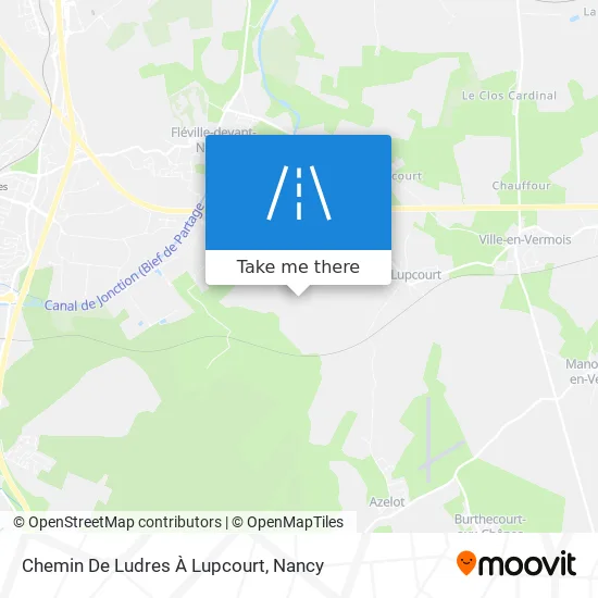 Chemin De Ludres À Lupcourt map