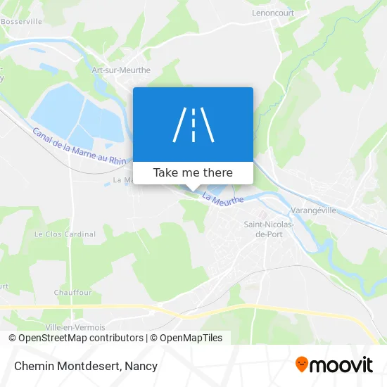 Chemin Montdesert map
