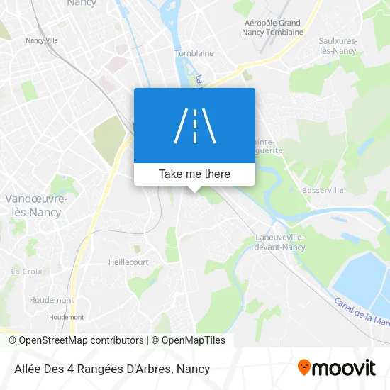 Allée Des 4 Rangées D'Arbres map
