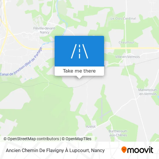 Ancien Chemin De Flavigny À Lupcourt map