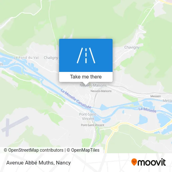 Avenue Abbé Muths map