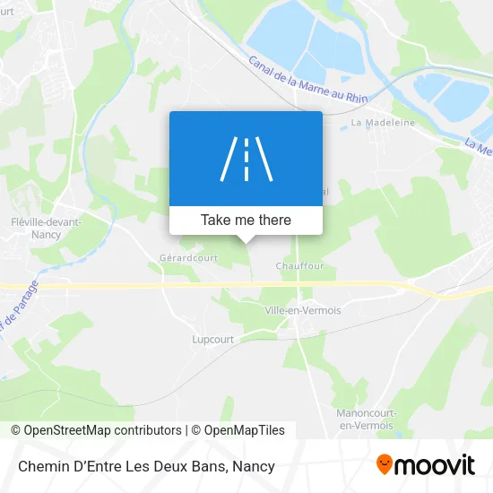 Chemin D’Entre Les Deux Bans map