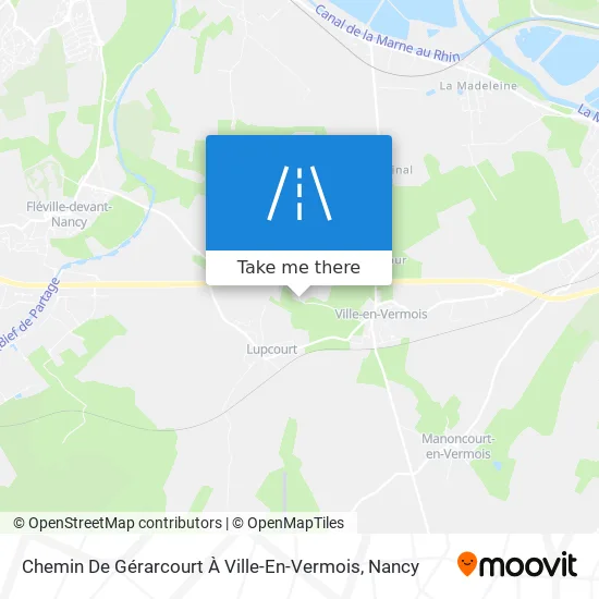 Chemin De Gérarcourt À Ville-En-Vermois map
