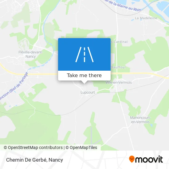 Chemin De Gerbé map