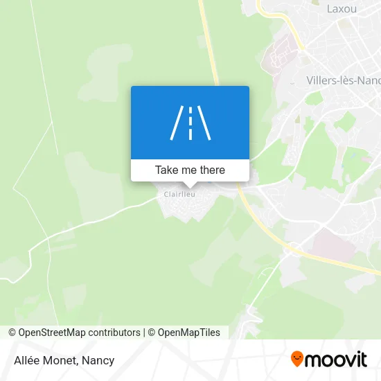 Allée Monet map
