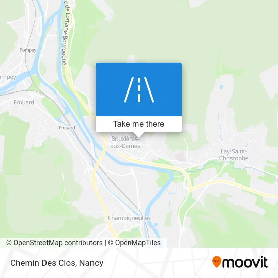 Chemin Des Clos map