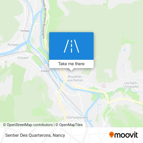 Sentier Des Quarterons map
