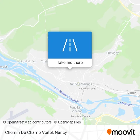 Chemin De Champ Voitel map