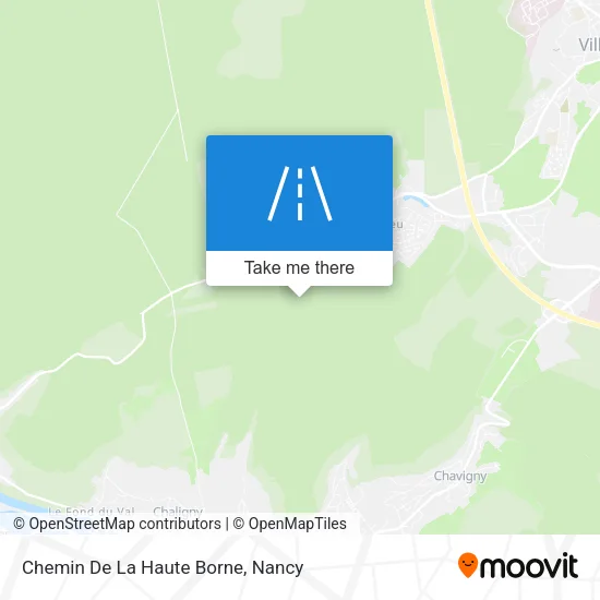 Chemin De La Haute Borne map
