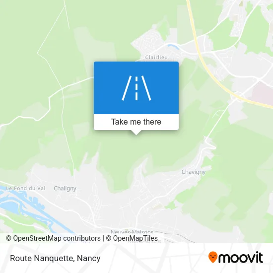 Route Nanquette map