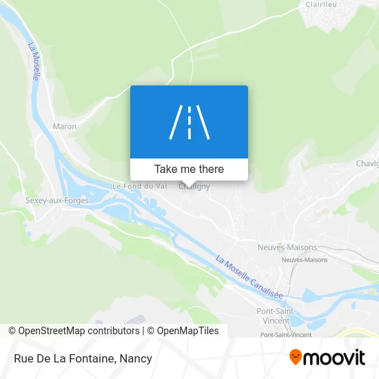 Rue De La Fontaine map