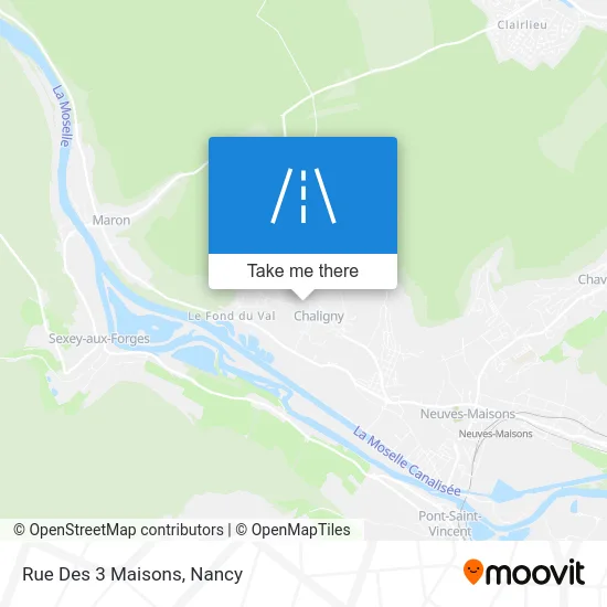 Rue Des 3 Maisons map