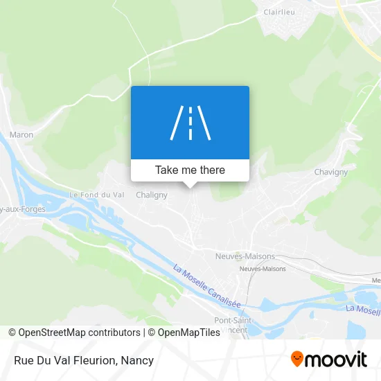 Rue Du Val Fleurion map