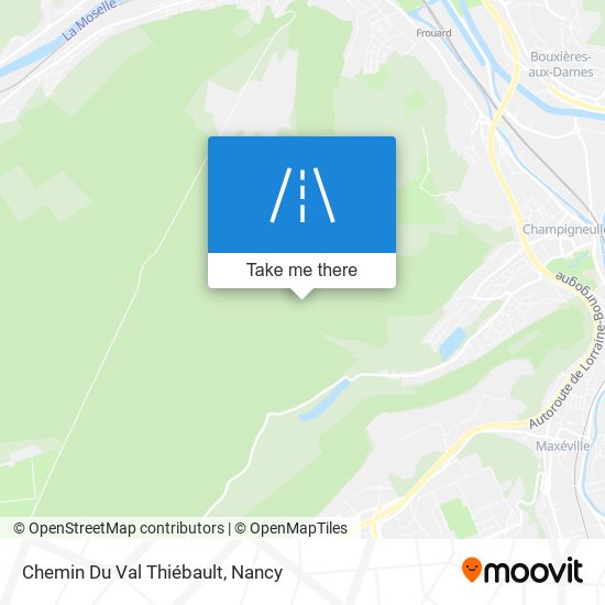 Mapa Chemin Du Val Thiébault