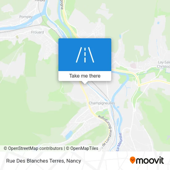 Rue Des Blanches Terres map
