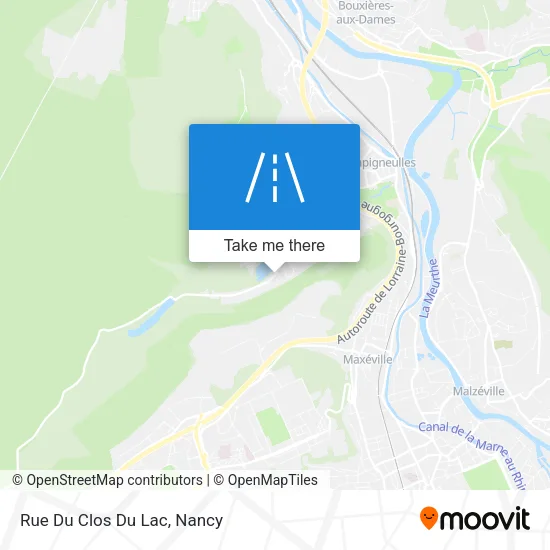 Rue Du Clos Du Lac map
